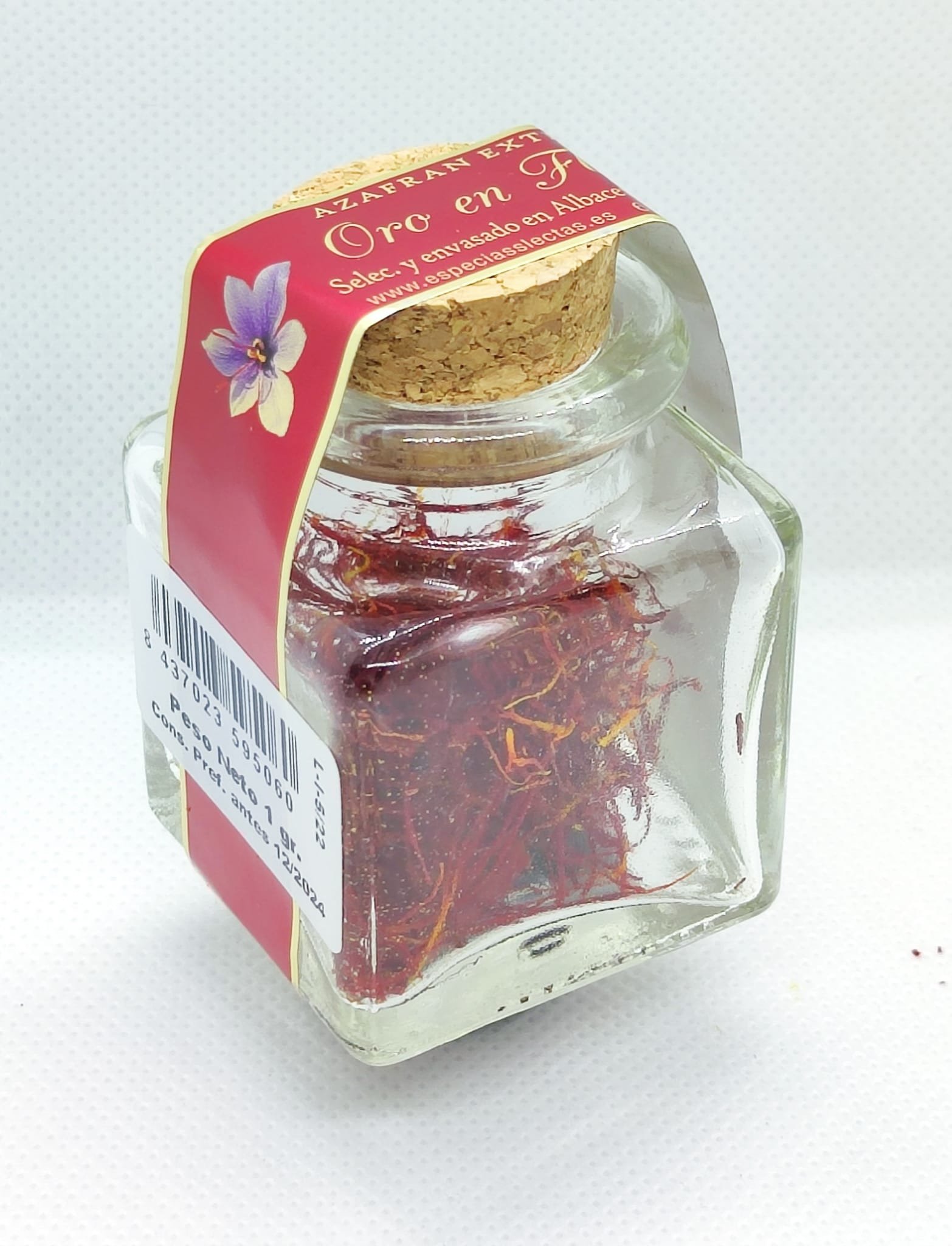 Azafran ORO en FLOR 1g Cristal